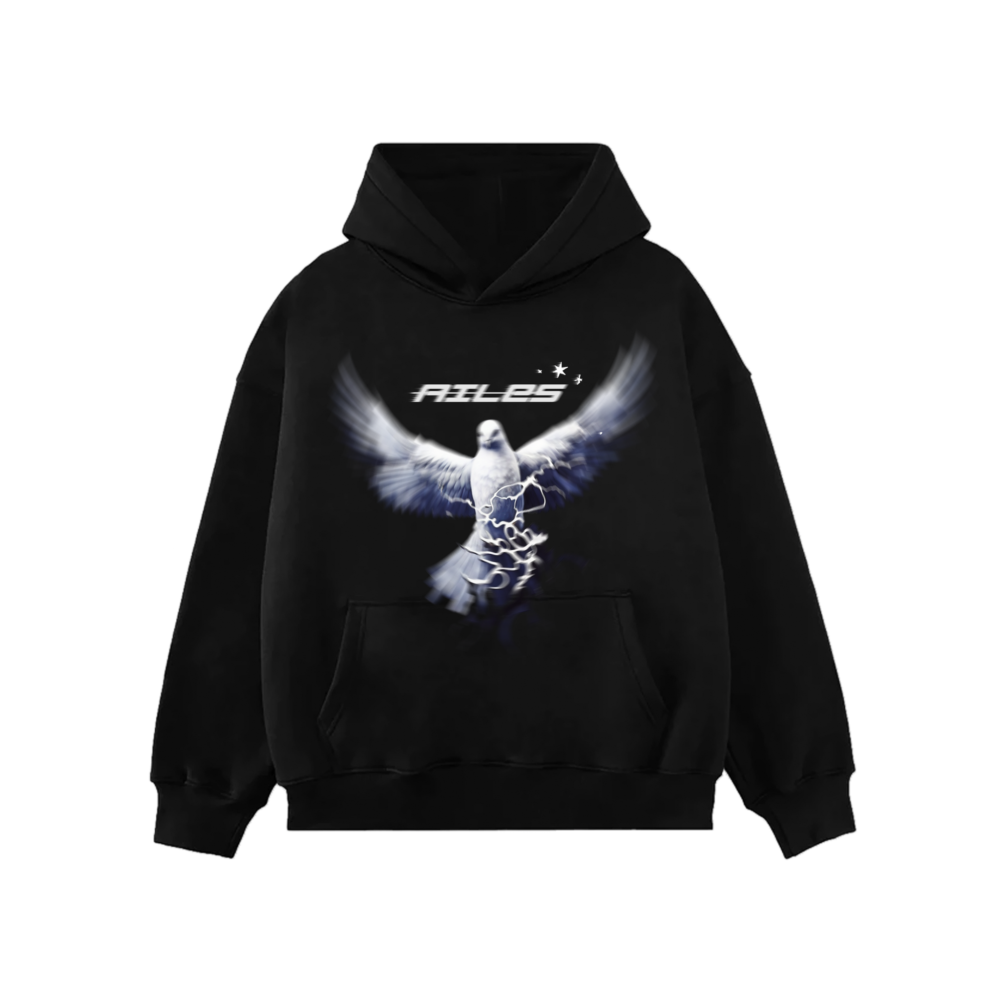 “AILES” Heavyweight Dove Hoodie